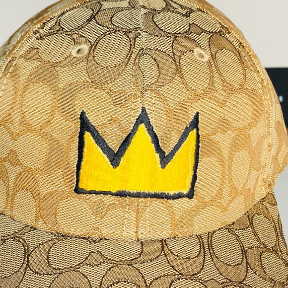NWT COACH HAT X Jean-Michel Basquiat Signature Khaki Limited Edition NEW C5390 - Picture 4 of 8